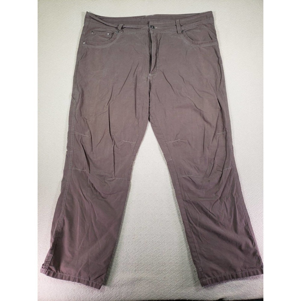 Killik Pants Mens 42 Chino Brown Mid Rise Cotton Blend Regular Hiking Pockets